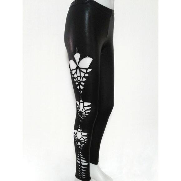 ROCKSTAR - MEDIUM/LARGE - Junior/Women's Super Sexy Cut and Weaved leggings - Picture 4 of 8